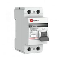 Выключатель дифференциальный (УЗО) ВД-100 2п 16А 10мА тип AC PROxima | код. elcb-2-16-10-em-pro | EKF